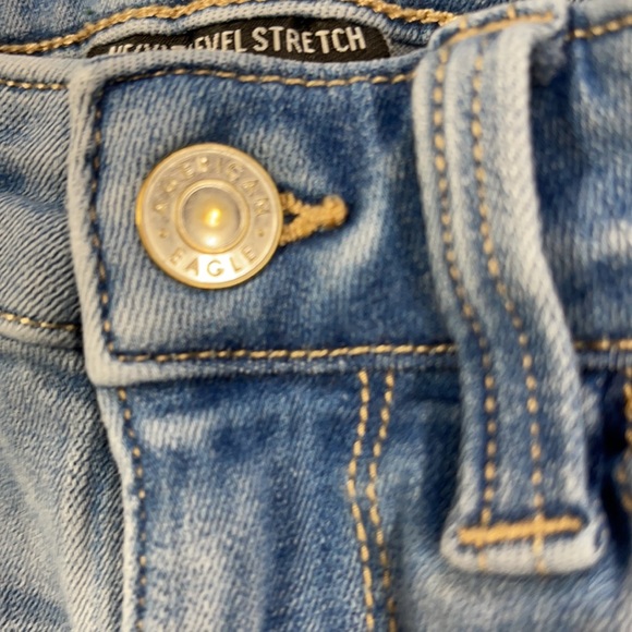 American Eagle Outfitters Next Level Stretch Denim Jeans 4 Short - Picture 6 of 7